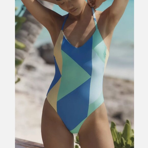 Brand New by Anthropologie Celandine Bianca Tie One-Piece Swimsuit - Picture 4 of 4